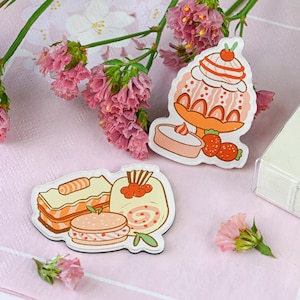 Aimant alimentaire mignon réfrigérateur décoration gâteaux aimant acrylique cadeau gourmand kawaii
