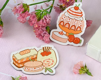 Imán de comida lindo refrigerador decoración pasteles imán acrílico kawaii foodie regalo