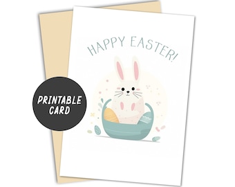 Printable Happy Easter Card | Instant Download | Happy Easter Card | Printable Easter Card I Happy Easter