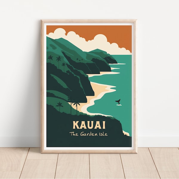 Travel Poster Hawaii - Etsy