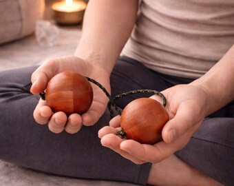 Handgemachter Kasaka Shaker Wald, Sound Healing Shaker, Meditations-Instrument, hölzernes Rhythmus-Werkzeug, Yoga Lehrer Geschenk, Boho Ritual Dekor