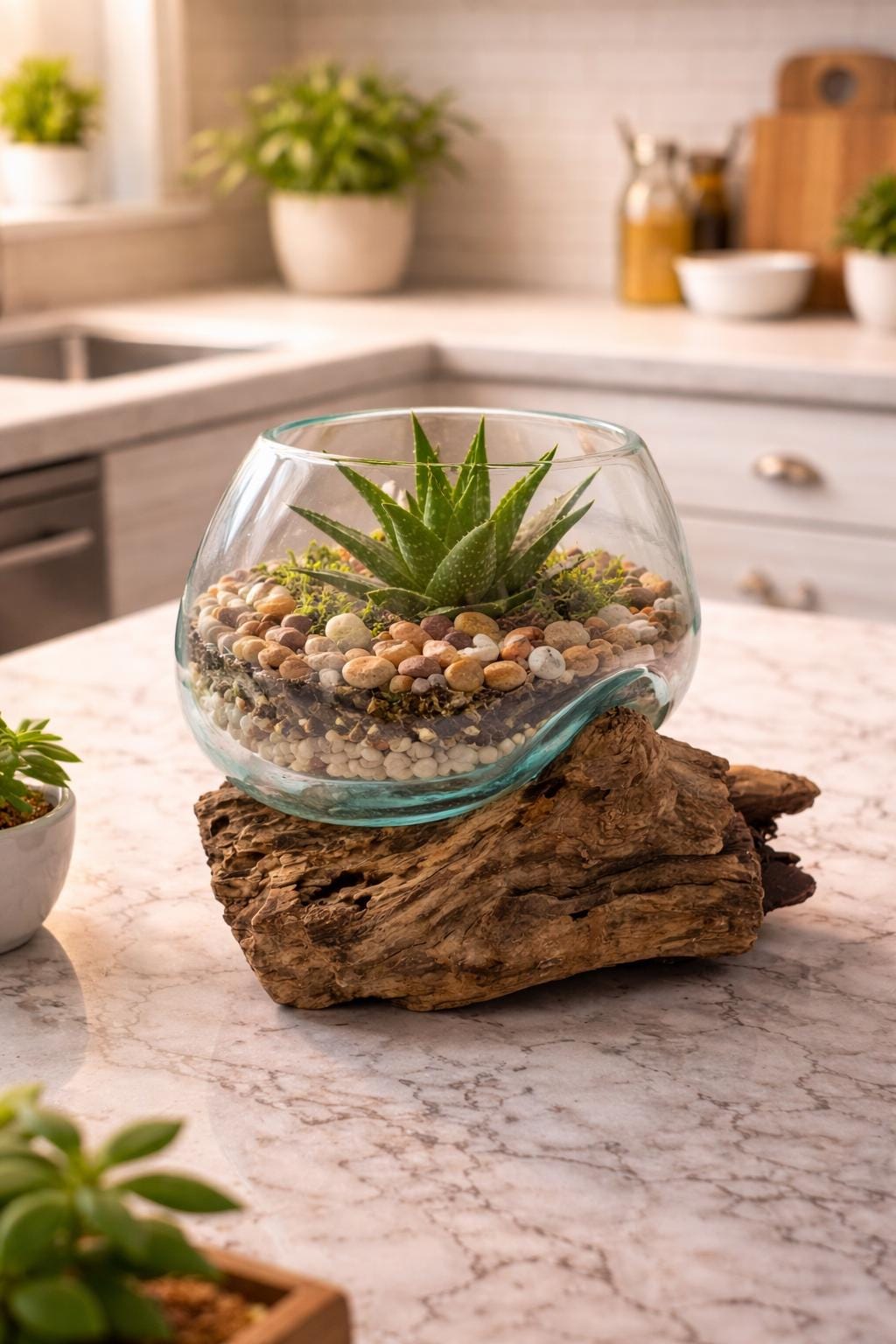 Glass table planter - Etsy sterreich