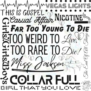 Te raar om te leven, te zeldzaam om te sterven - paniek! At The Disco - P!ATD - Albumhoezen - jpg, png, svg - Direct downloaden