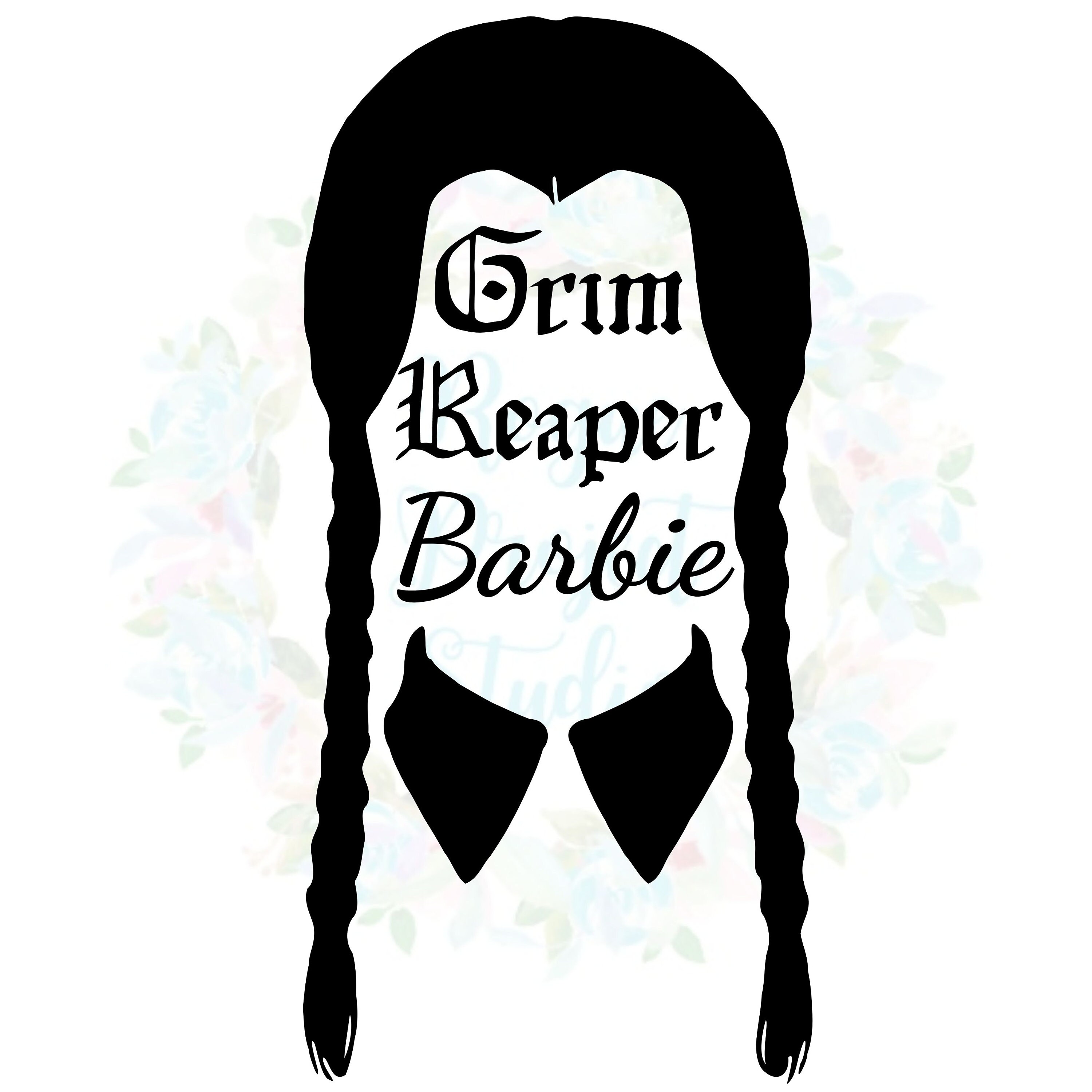 Grim Reaper Barbie Wednesday Svg, Png, Jpg Instant Download - Etsy