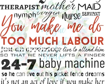 Labour - Canción de Paris Paloma - Sonido TikTok - SVG, PNG, JPG - Descarga instantánea