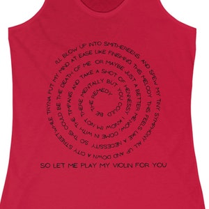 World's Smallest Vioin - Ok Orchestra - AJR - Women's Ideal Racerback Tank - Runs Small