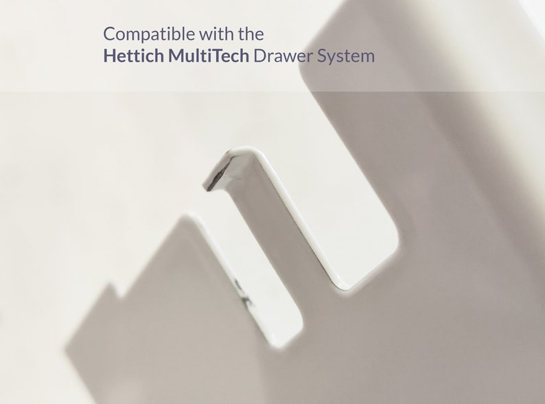 Hettich MultiTech Drawer Front Connector Fixing Bracket Replacement Kit 3D printed 08855 08856 08857 08858 image 6