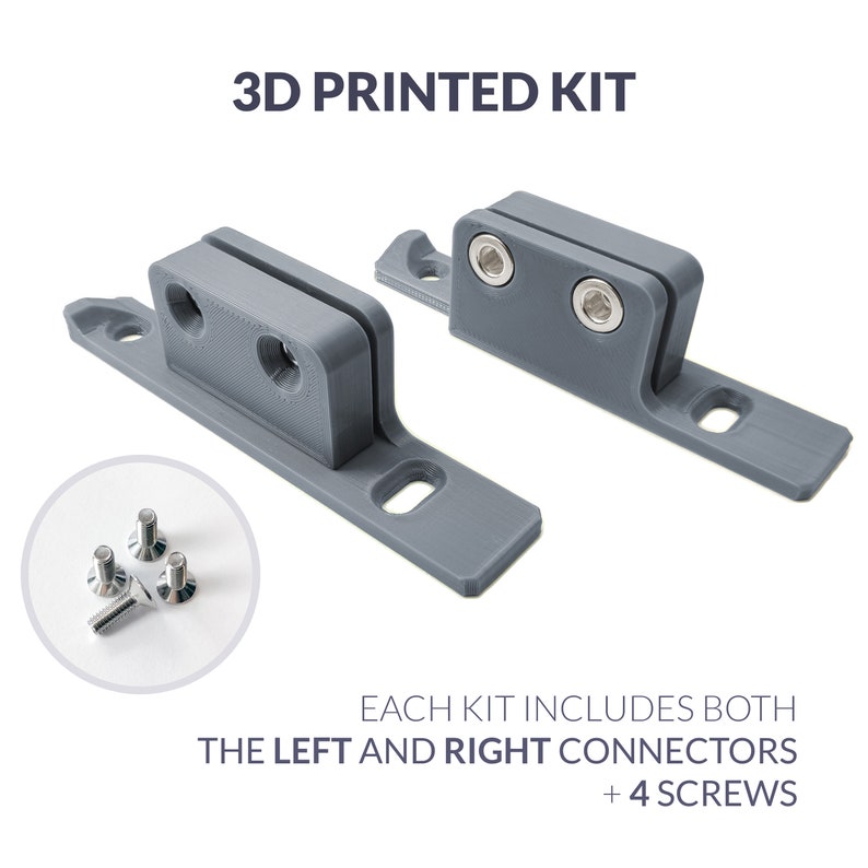 Hettich MultiTech Drawer Front Connector Fixing Bracket Replacement Kit 3D printed 08855 08856 08857 08858 image 2