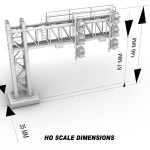 Train Signal Gantry: N Scale & HO Scale (digital ZIP File) - Etsy