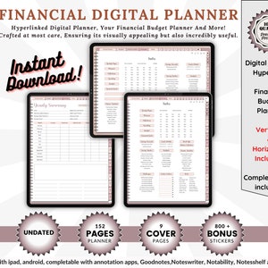 Digitaler Budgetplaner für Goodnotes, Notability, iPad (Digitaler Download)