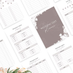 Editable Wedding Day Planner Printable Template, Wedding Organizer ...
