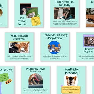 Pets Care and Accessories Instagram Business Marketing Templates, Posts and Stories for Instagram and Facebook – 200 Ready-Made Templates Fully Customizable in Canva's Free Version. using Canva's free version, Instagram post templates