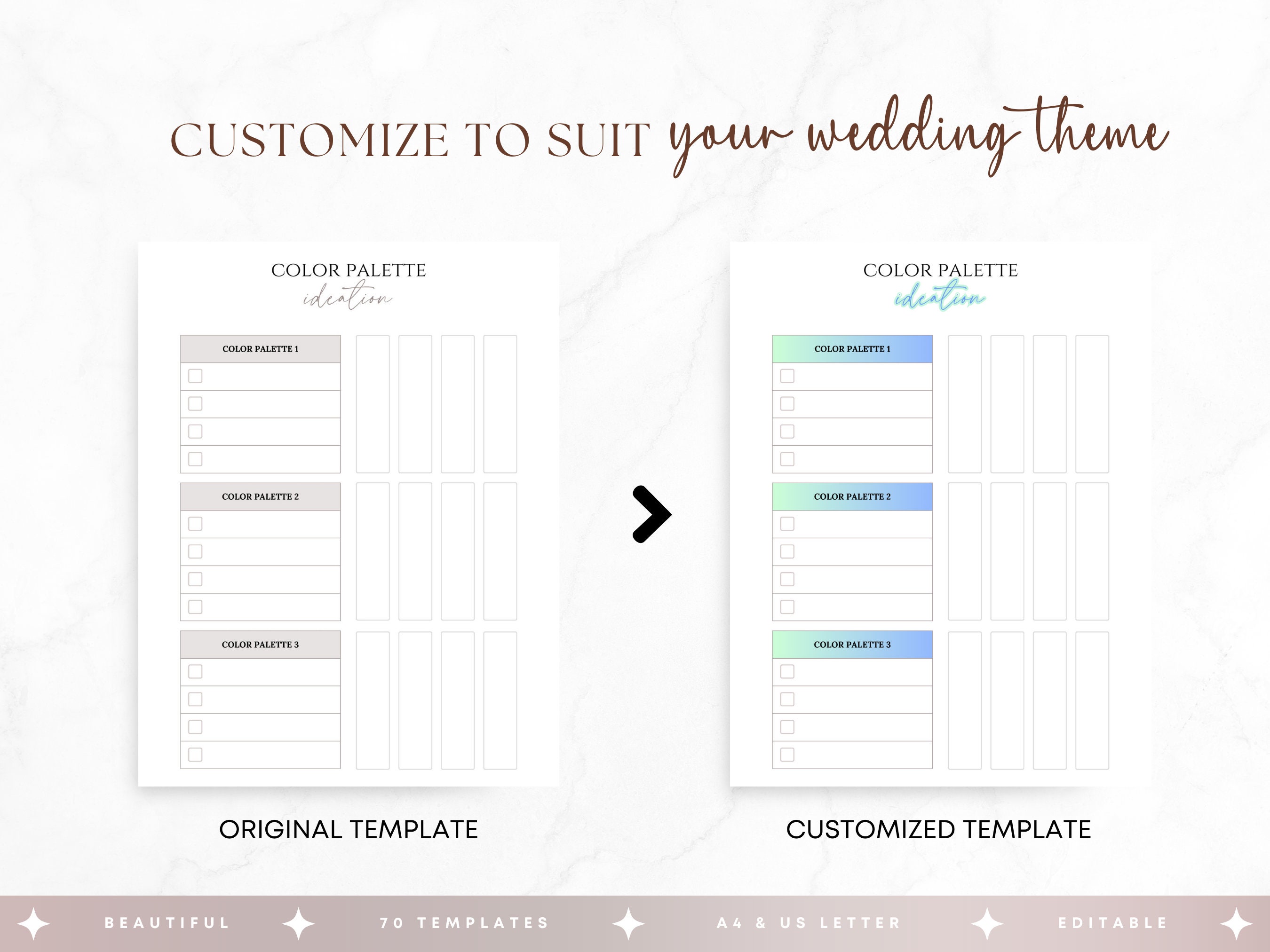 Editable Wedding Day Planner Printable Template, Wedding Organizer ...