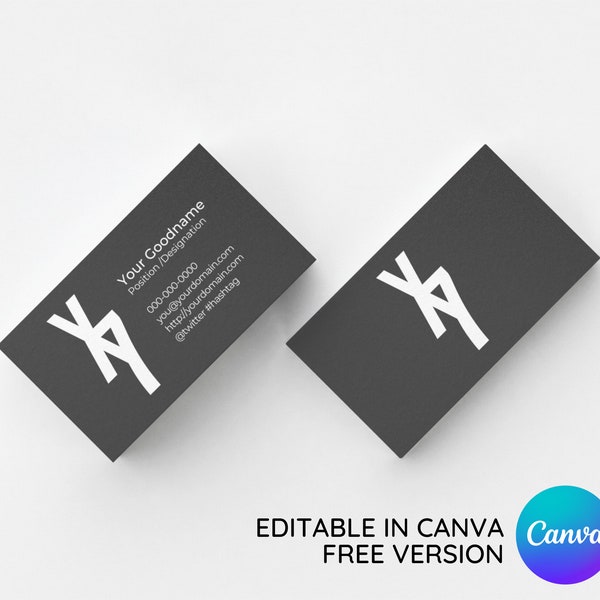 Canvas Business Cards Etsy