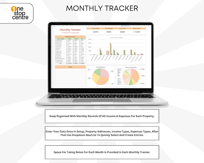 Landlord Rental Property Google Sheet Spreadsheet Template. property management tool designed for landlords to effortlessly manage their income and expenses.This Google Sheets template offers an automated summary of all transactions for each property