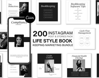 Accounting Instagram Templates: 200+ Financial Marketing Posts (Canva)