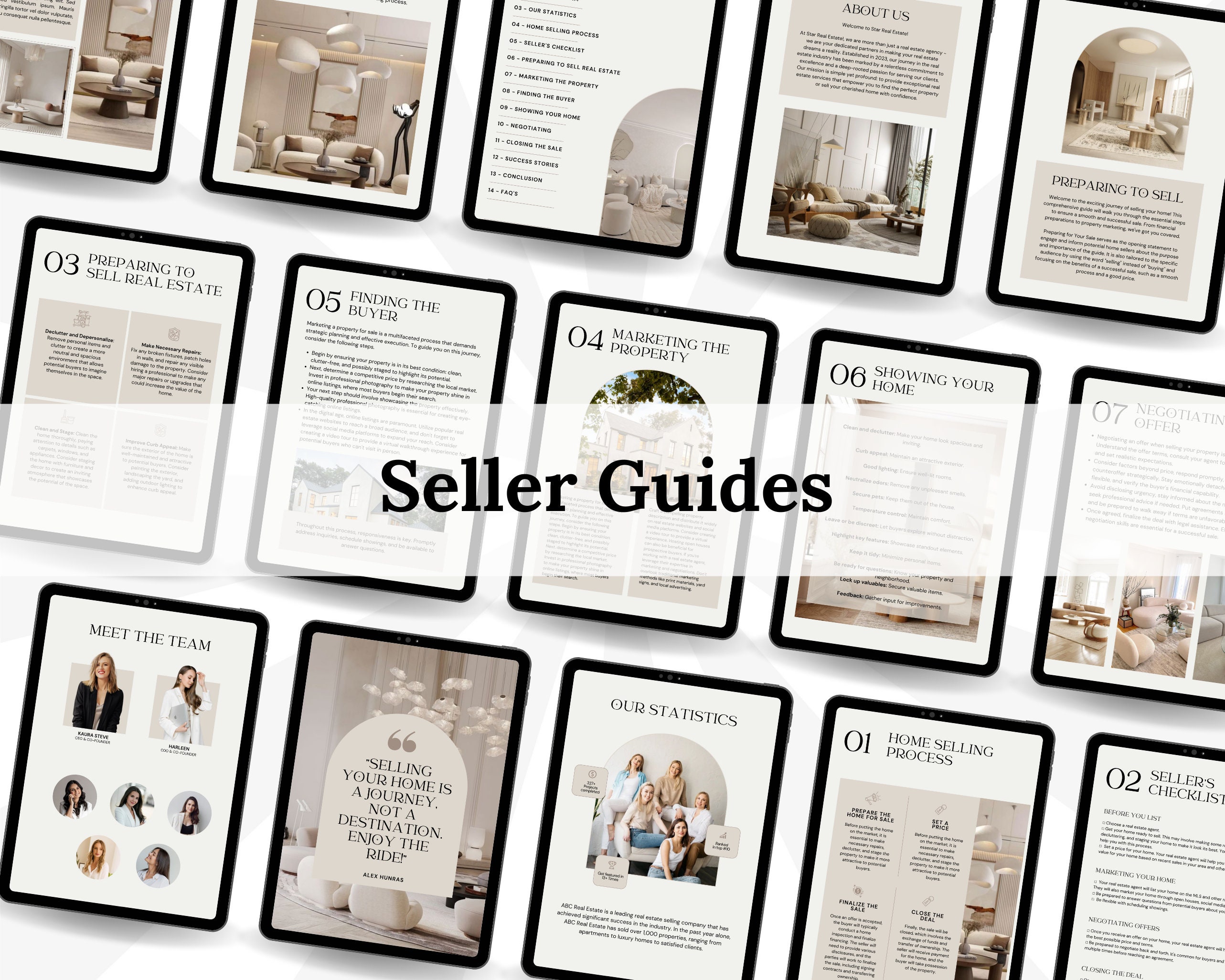 Real Estate Buyer & Seller Guide Bundle: Realtor Canva Templates - Etsy