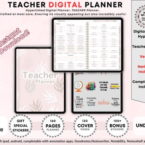 Teacher Digital Planner for Goodnotes: Productivity & Lifestyle (PDF)