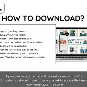 Pets Care And Accessories Educational Social Media Business Marketing Bundle Instagram Templates, Posts and Stories for Instagram and Facebook  200 Ready Made Templates Fully Customizable in Canva's Free Version.