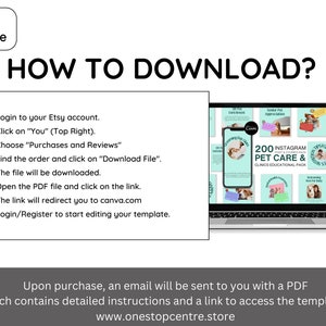 Pets Care and Accessories Instagram Business Marketing Templates, Posts and Stories for Instagram and Facebook – 200 Ready-Made Templates Fully Customizable in Canva's Free Version. using Canva's free version, Instagram post templates