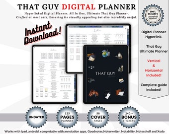 That Guy Digital Planner: Goodnotes, Notability, iPad (PDF)