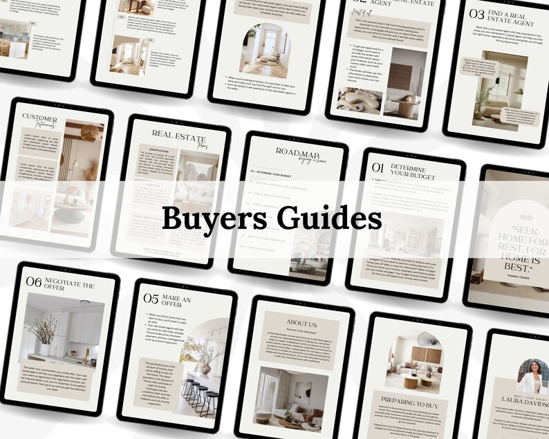 Real Estate Buyer & Seller Guide Bundle: Realtor Canva Templates - Etsy