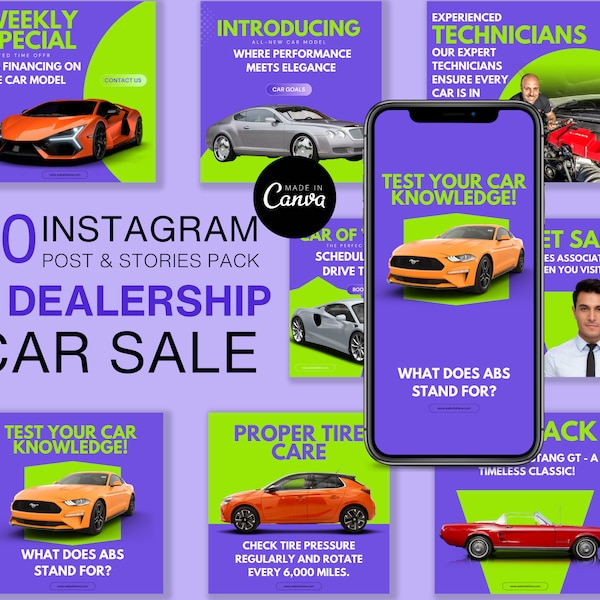 Car Dealership Facebook Marketing Etsy