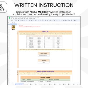 Landlord Rental Property Google Sheet Spreadsheet Template. property management tool designed for landlords to effortlessly manage their income and expenses.This Google Sheets template offers an automated summary of all transactions for each property