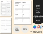 Student Planner Template: Minimalist Undated, Goodnotes, Notability (Digital Download)