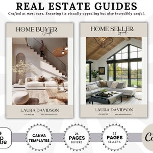 Real Estate Buyer & Seller Guide Bundle: Realtor Canva Templates