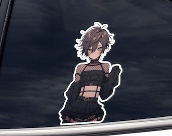 Fishnets Femboy - Cute Aesthetic Femboy Sticker