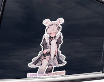 Bunny Maid Femboy - Simpatico adesivo estetico Femboy