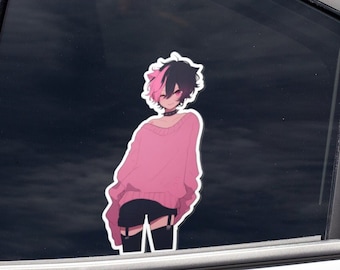 Adesivo esteticamente carino per Femboy punk rosa