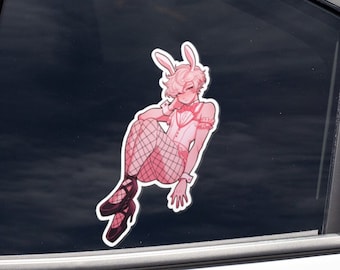Bunny Femboy - Cute Aesthetic Femboy Sticker