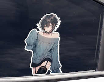 Suggestive Femboy - Cute Aesthetic Femboy Sticker