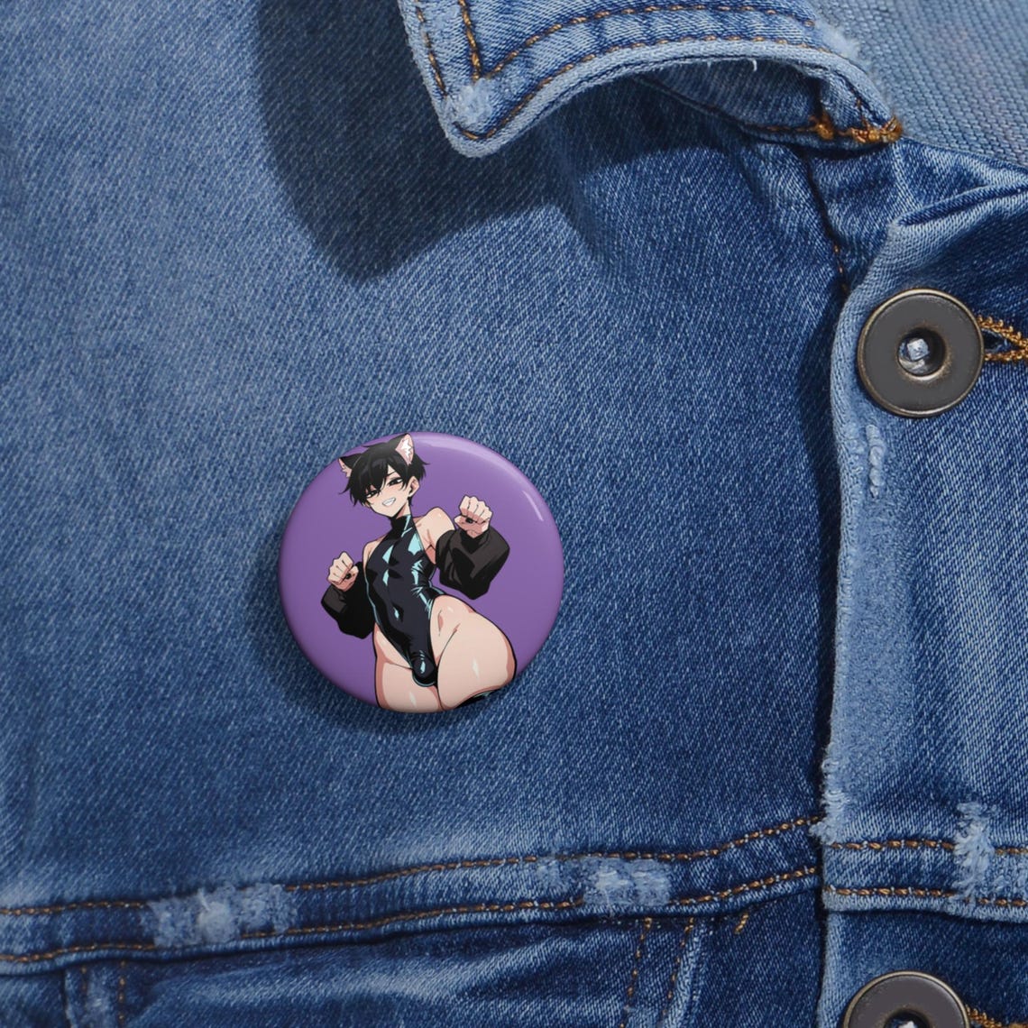 Leotard Catboy - 18+ Lewd Aesthetic Femboy Pin - Etsy