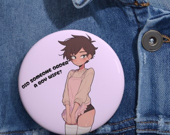 Stay-At-Home Boy Wife - Cute Aesthetic Femboy Pin