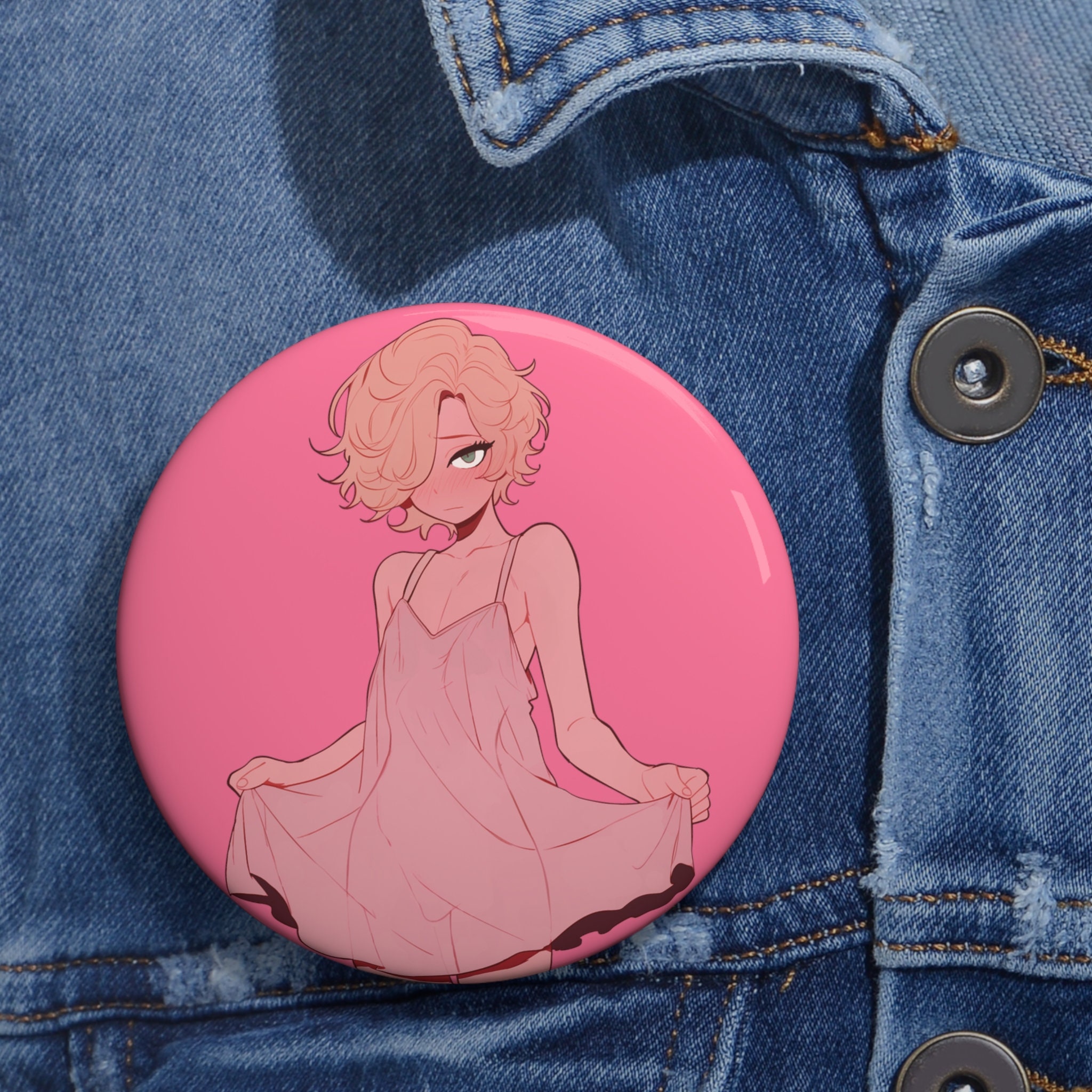 Femboy Temptation - Cute Aesthetic Lewd Femboy Pin