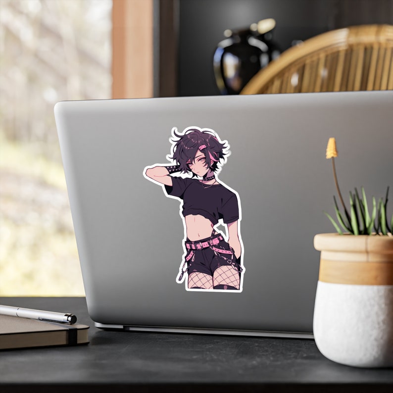 Punk Femboy - Niedlicher Ästhetischer Femboy Sticker 8 Inch