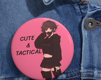 Femboy tactique - Mignon et tactique - Épingle esthétique mignonne Femboy