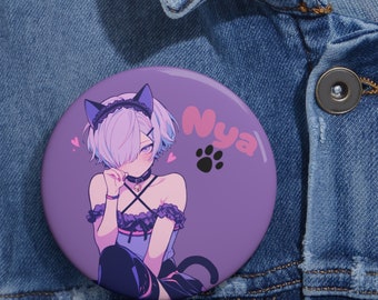 Cat Boy Femboy - Nya - Femboy esthétique mignon Badge