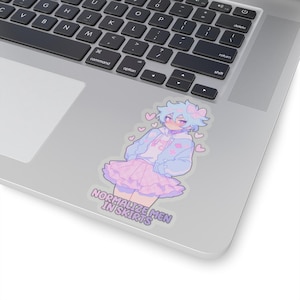 Pastel Femboy - Transparent Cute Aesthetic Femboy Sticker