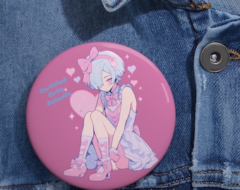 Robe Pastel Femboy - Cutie Patootie certifiée - Cute Aesthetic Femboy Pin