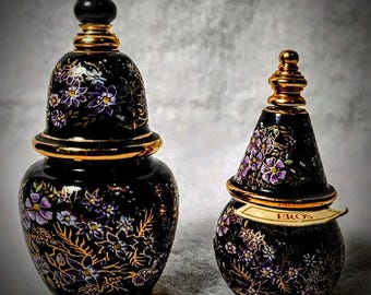 Perfume Bottles (Partially full)- Made in Greece- Set of 2 Coordinating