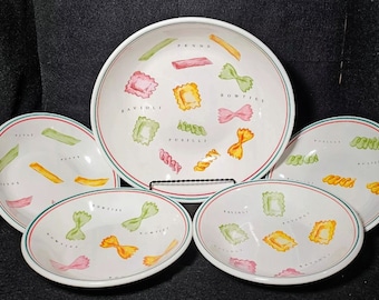 Certified International Corp- 5 Piece Pasta Bowl Set