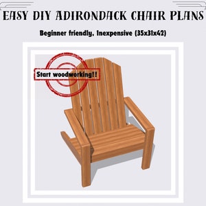 Easy DIY Adirondack Chair Plans: Beginner-Friendly Woodworking Blueprint