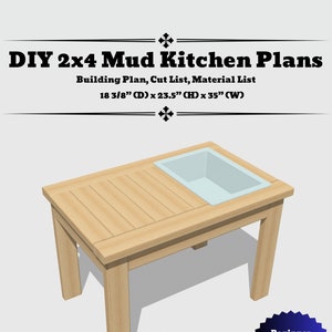 Peut inclure: Plans de cuisine en terre DIY 2x4. Une cuisine en bois pour enfants avec un évier, mesurant 47 cm de profondeur, 59,7 cm de hauteur et 89 cm de largeur. Facile pour les débutants ! Les enfants adorent ça !