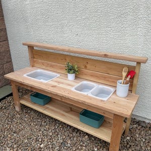 DIY Mud Kitchen Plan: Create an Outdoor Culinary Wonderland (36"x20"x66")