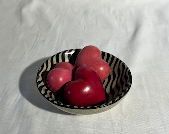 Kisii Soapstone Hearts- Set of 3
