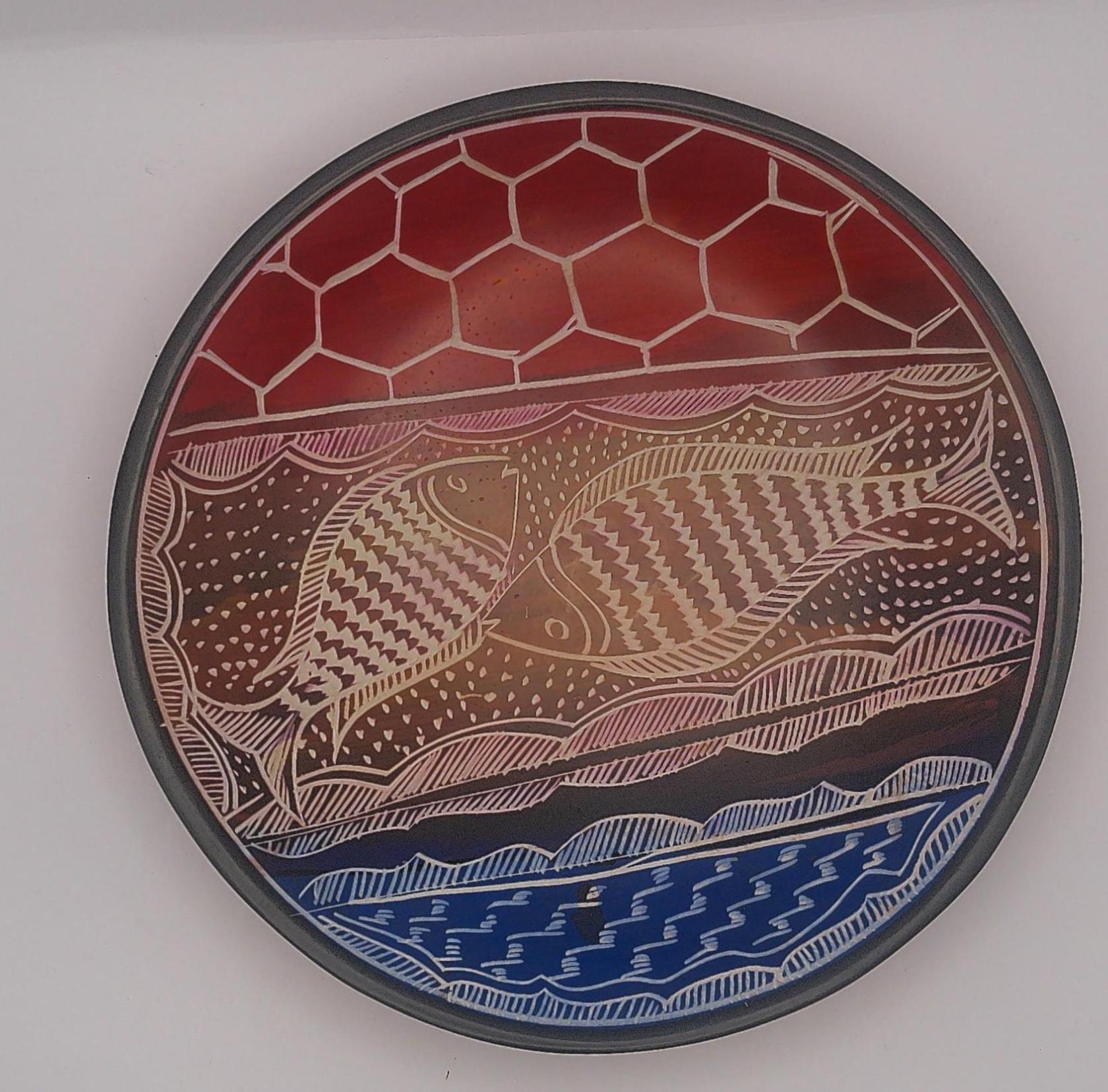 Kisii Soapstone 8" Bowl W/fish - Etsy